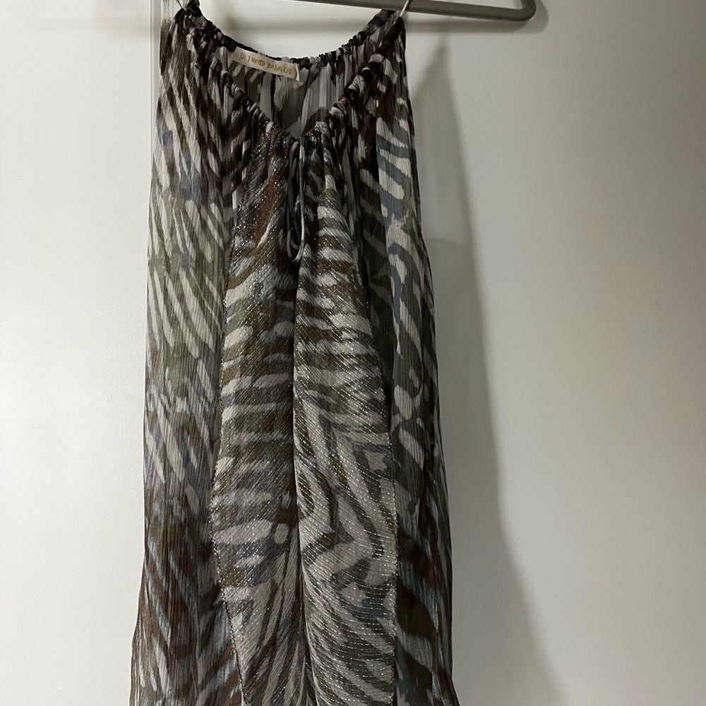 Of Two Minds Zebra Print Halter Top